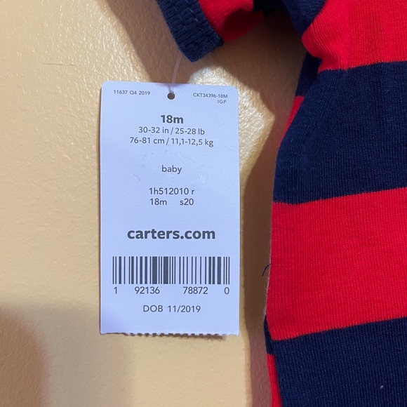 NWT: Carter’s 18month one piece - Picture 3 of 4
